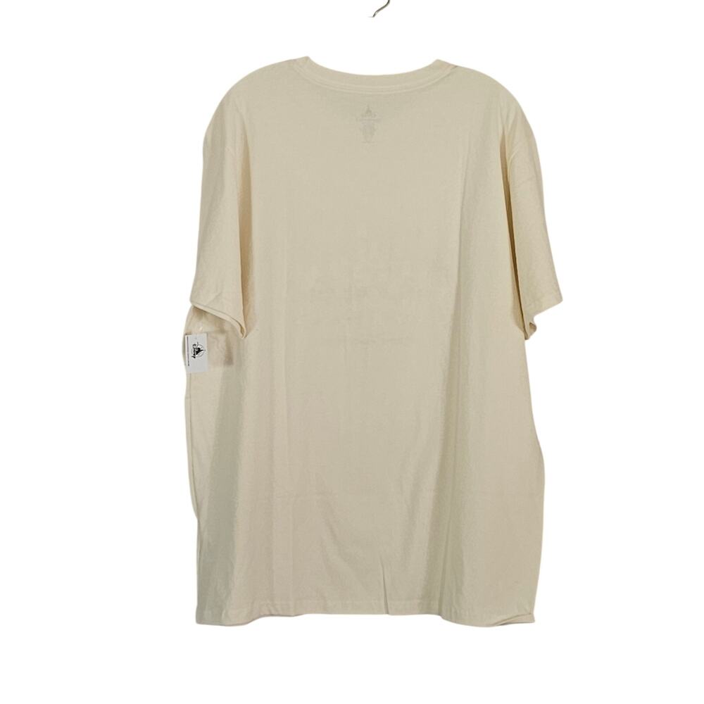 Disney Happy Holidays Walt Disney Tee Shirt Cream sz XL NWT - Picture 4 of 9